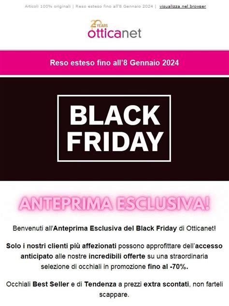 Otticanet: ⚫ Black Friday is here ⚫ .